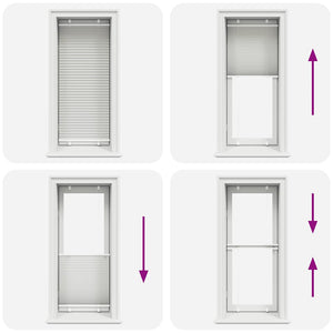 Tenda Plissettata Grigio Chiaro 55x150 cm Larghezza Tessuto 4015338