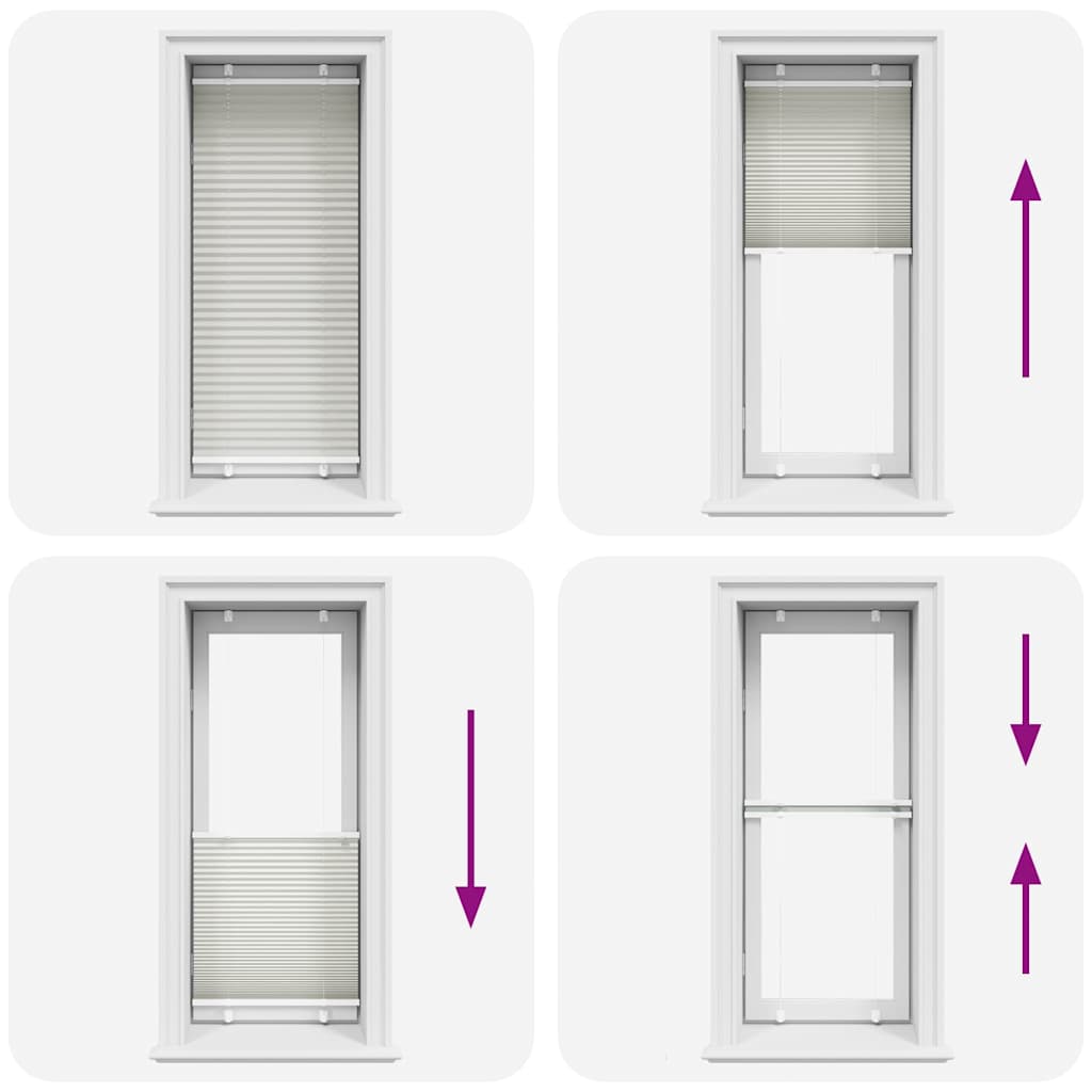 Tenda Plissettata Grigio Chiaro 60x150 cm Larghezza Tessuto 4015339