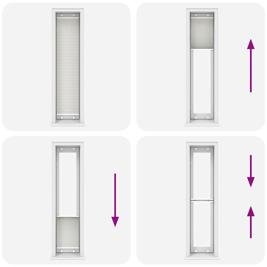 Tenda Plissettata Grigio Chiaro 40x200 cm Larghezza Tessuto 4015352