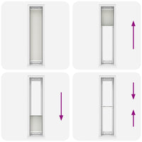 Tenda Plissettata Grigio Chiaro 40x200 cm Larghezza Tessuto 4015352