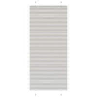 Tenda Plissettata Grigio Chiaro 85x200 cm Larghezza Tessuto 4015361