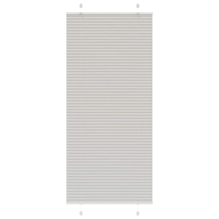 Tenda Plissettata Grigio Chiaro 85x200 cm Larghezza Tessuto 4015361