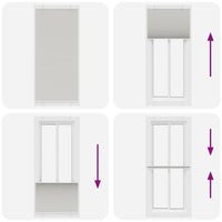 Tenda Plissettata Grigio Chiaro 85x200 cm Larghezza Tessuto 4015361