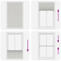 Tenda Plissettata Grigio Chiaro 120x200 cm Larghezza Tessuto 4015368