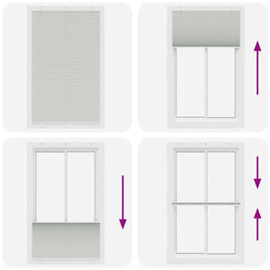 Tenda Plissettata Grigio Chiaro 120x200 cm Larghezza Tessuto 4015368