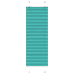 Tenda Plissettata Verde petrolio 50x100 cm Larghezza Tessuto 4015371