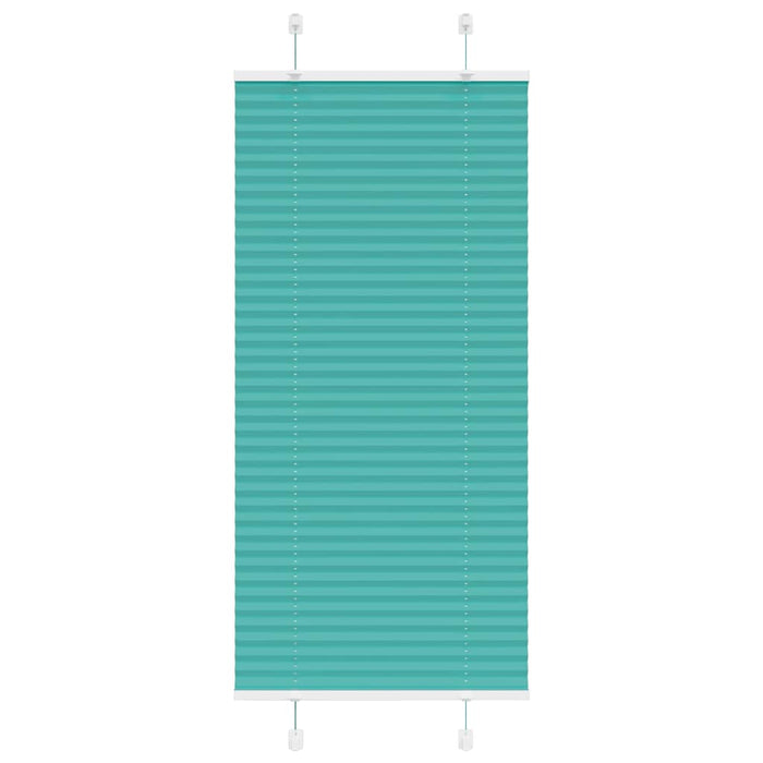 Tenda Plissettata Verde petrolio 60x100 cm Larghezza Tessuto