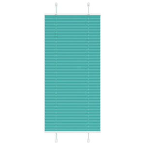 Tenda Plissettata Verde petrolio 65x150 cm Larghezza Tessuto