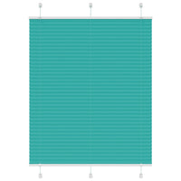 Tenda Plissettata Verde petrolio 105x150 cm Larghezza Tessuto