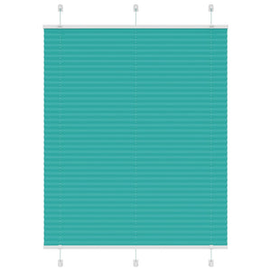 Tenda Plissettata Verde petrolio 105x150 cm Larghezza Tessuto