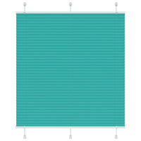 Tenda Plissettata Verde petrolio 115x150 cm Larghezza Tessuto