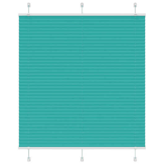 Tenda Plissettata Verde petrolio 115x150 cm Larghezza Tessuto