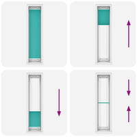 Tenda Plissettata Verde petrolio 50x200 cm Larghezza Tessuto 4015405