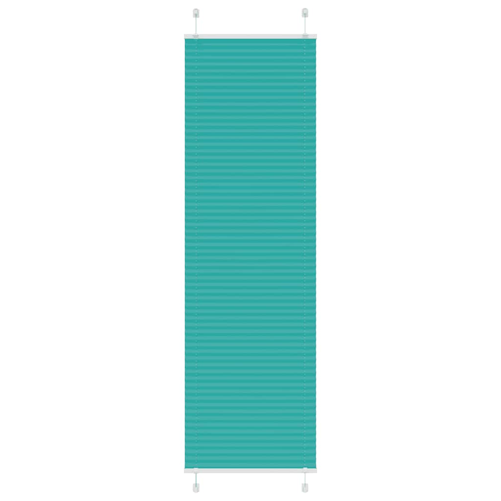 Tenda Plissettata Verde petrolio 65x200 cm Larghezza Tessuto