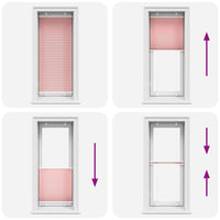 Tenda Plissettata Rosa 65x100 cm Larghezza Tessuto 64,4 cm 4015425