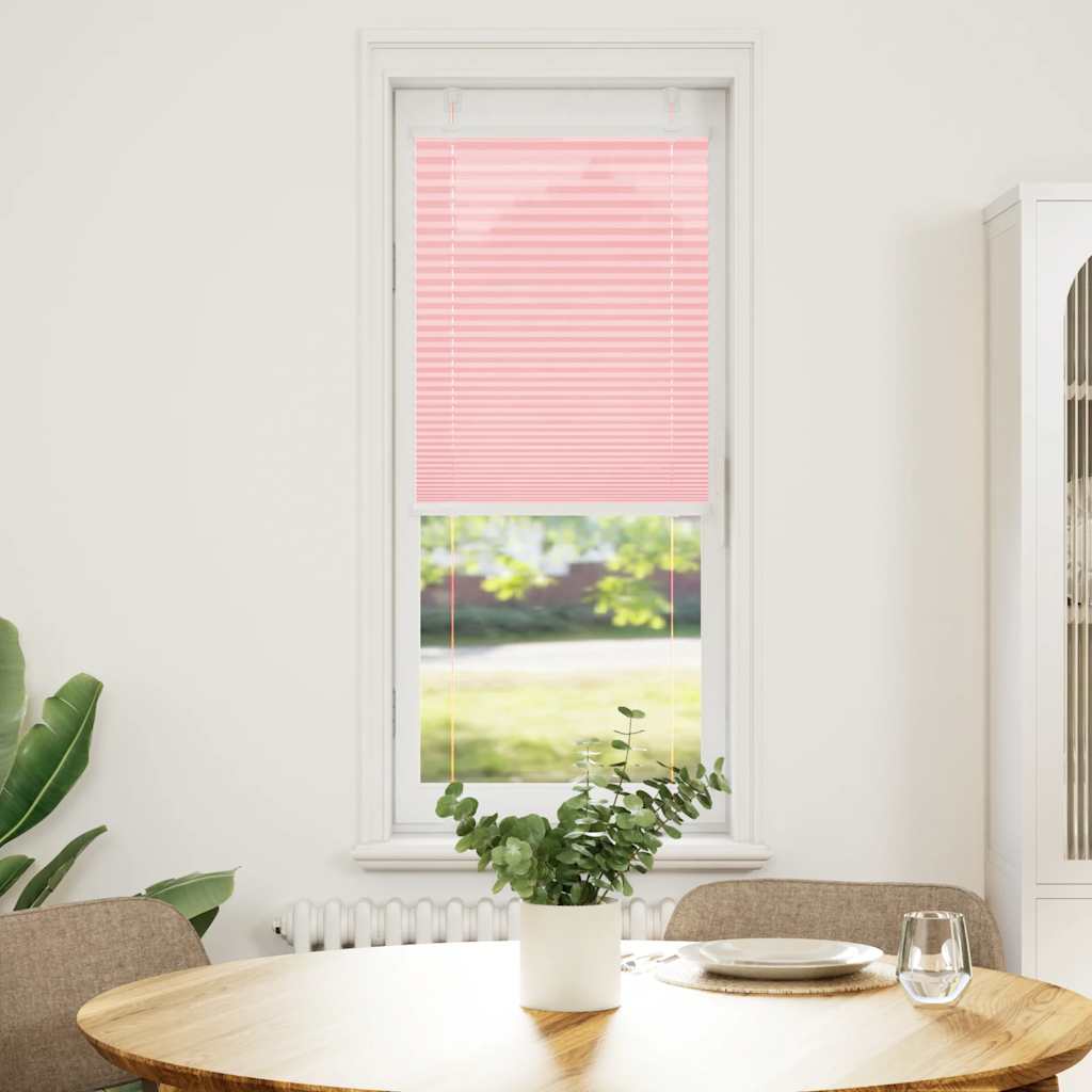 vidaXL Tenda Plissettata Rosa 50x150 cm Larghezza Tessuto 49,4 cm