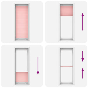 Tenda Plissettata Rosa 80x200 cm Larghezza Tessuto 79,4 cm 4015462