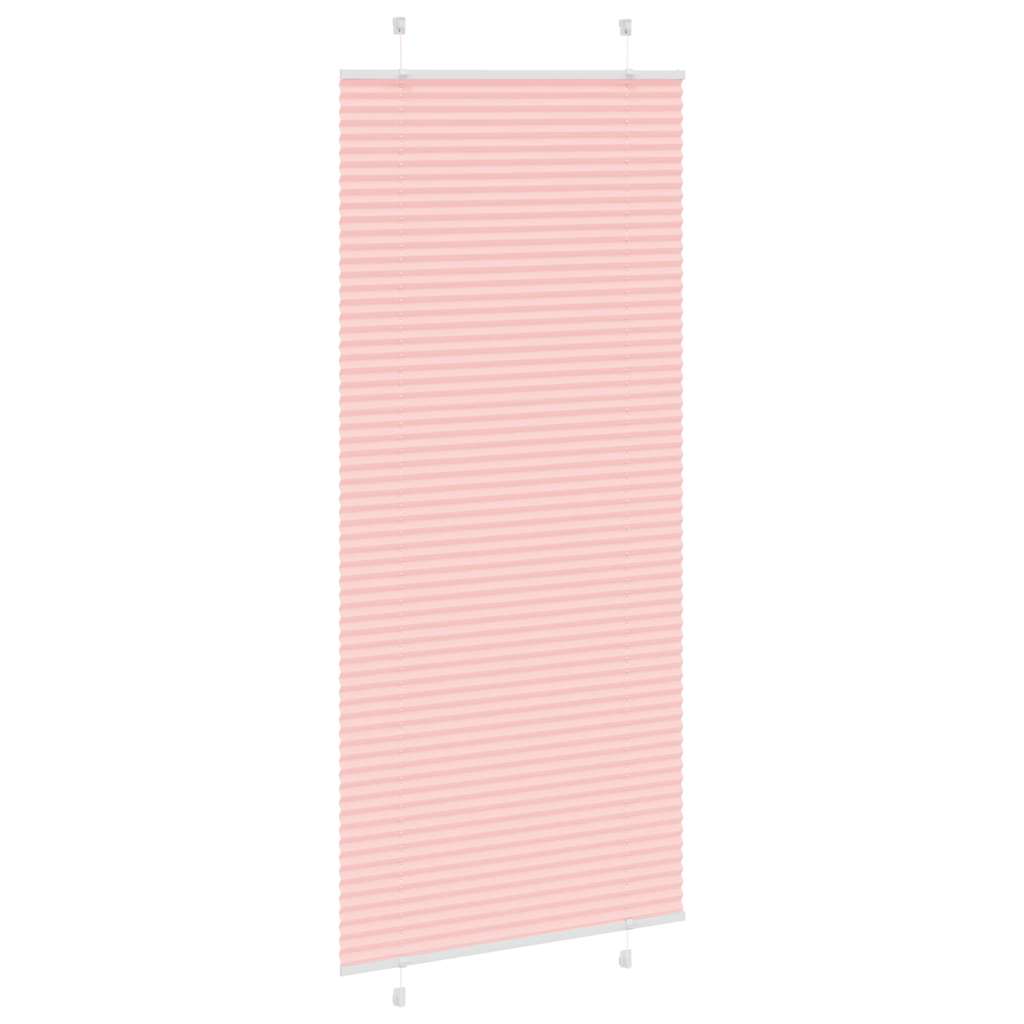 Tenda Plissettata Rosa 95x200 cm Larghezza Tessuto 94,4 cm 4015465
