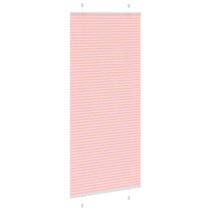 vidaXL Tenda Plissettata Rosa 100x200 cm Larghezza Tessuto 99,4 cm