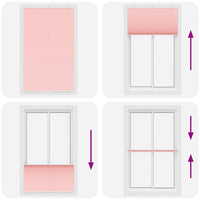 Tenda Plissettata Rosa 115x200 cm Larghezza Tessuto 114,4 cm 4015469