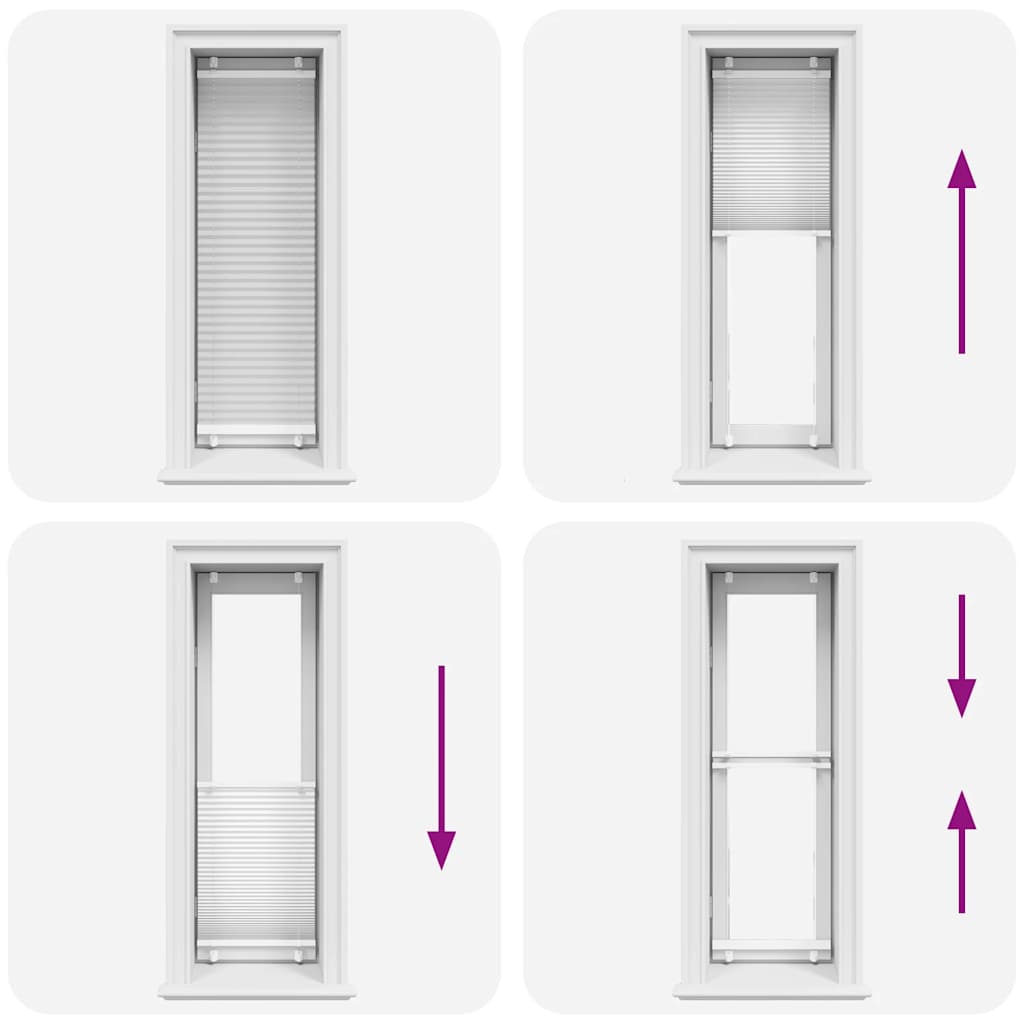 Tenda Plissettata Bianca 45x100 cm Larghezza Tessuto 44,4 cm 4015472