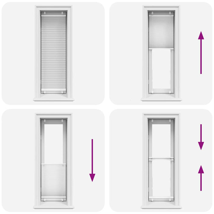 Tenda Plissettata Bianca 45x100 cm Larghezza Tessuto 44,4 cm 4015472