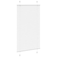 Tenda Plissettata Bianca 75x100 cm Larghezza Tessuto 74,4 cm 4015478