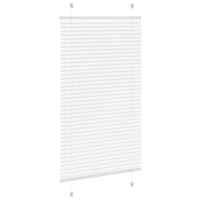 Tenda Plissettata Bianca 75x100 cm Larghezza Tessuto 74,4 cm 4015478