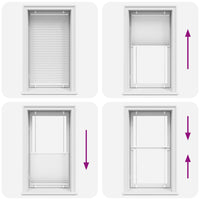 Tenda Plissettata Bianca 75x100 cm Larghezza Tessuto 74,4 cm 4015478