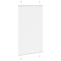 Tenda Plissettata Bianca 80x100 cm Larghezza Tessuto 79,4 cm 4015479