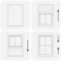 Tenda Plissettata Bianca 90x150 cm Larghezza Tessuto 89,4 cm 4015498