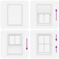 Tenda Plissettata Bianca 100x150 cm Larghezza Tessuto 99,4 cm 4015500