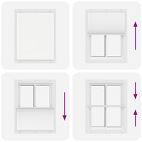 Tenda Plissettata Bianca 105x150 cm Larghezza Tessuto 104,4 cm 4015501