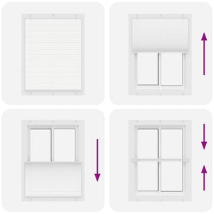 Tenda Plissettata Bianca 105x150 cm Larghezza Tessuto 104,4 cm 4015501