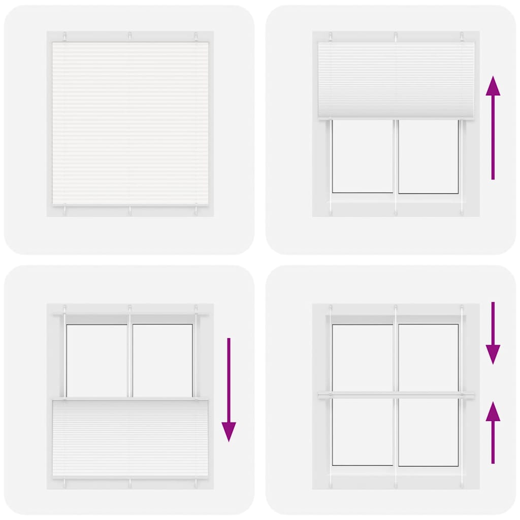 Tenda Plissettata Bianca 115x150 cm Larghezza Tessuto 114,4 cm 4015503