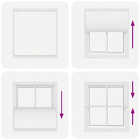 Tenda Plissettata Bianca 115x150 cm Larghezza Tessuto 114,4 cm 4015503