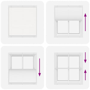 Tenda Plissettata Bianca 115x150 cm Larghezza Tessuto 114,4 cm 4015503