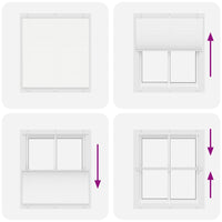 Tenda Plissettata Bianca 120x150 cm Larghezza Tessuto 119,4 cm 4015504