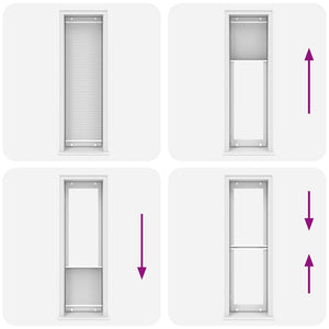 Tenda Plissettata Bianca 55x200 cm Larghezza Tessuto 54,4 cm 4015508