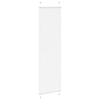 vidaXL Tenda Plissettata Bianca 65x200 cm Larghezza Tessuto 64,4 cm