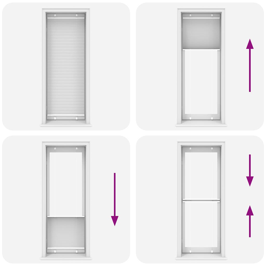 Tenda Plissettata Bianca 80x200 cm Larghezza Tessuto 79,4 cm 4015513