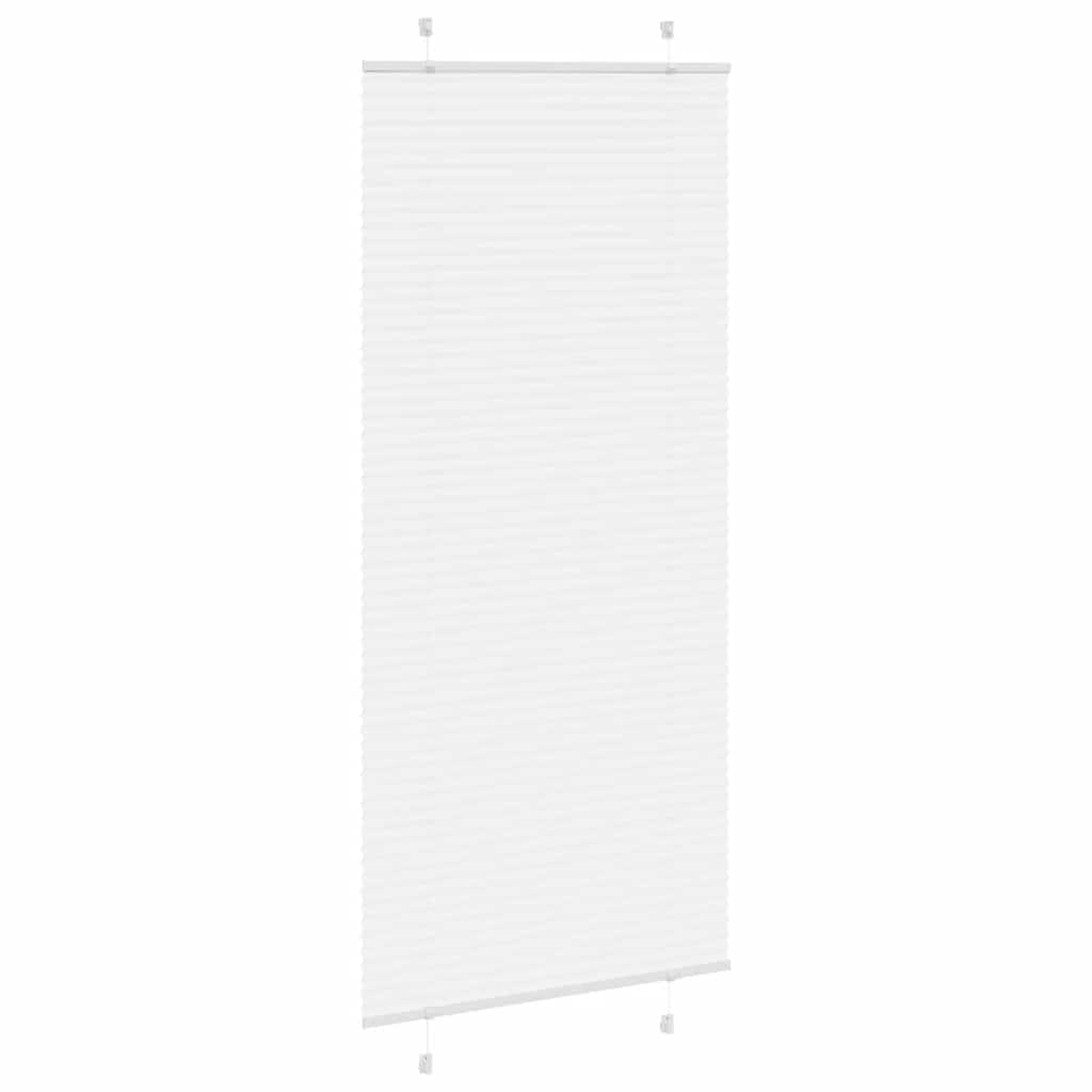 Tenda Plissettata Bianca 85x200 cm Larghezza Tessuto 84,4 cm 4015514