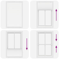 Tenda Plissettata Bianca 115x200 cm Larghezza Tessuto 114,4 cm 4015520