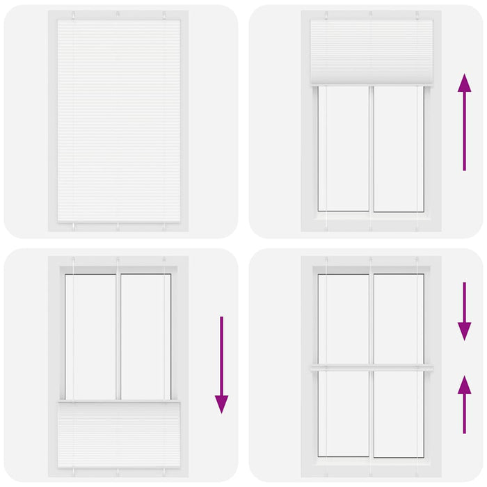 Tenda Plissettata Bianca 115x200 cm Larghezza Tessuto 114,4 cm 4015520