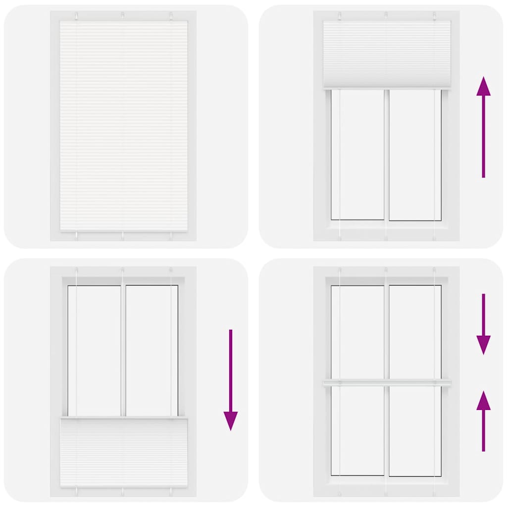 Tenda Plissettata Bianca 120x200 cm Larghezza Tessuto 119,4 cm 4015521