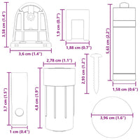 Raccordi per Tende a Rullo 21 pz 18 mm 4016532