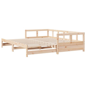 vidaXL Dormeuse senza Materasso 90x190 cm in Legno Massello di Pino