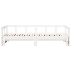 vidaXL Dormeuse senza Materasso Bianca 90x190 cm Legno Massello Pino
