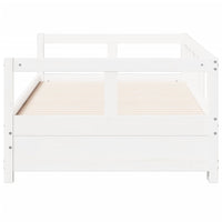 vidaXL Dormeuse senza Materasso Bianca 90x190 cm Legno Massello Pino