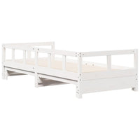 vidaXL Dormeuse senza Materasso Bianca 90x190 cm Legno Massello Pino